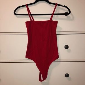 Red bodysuit